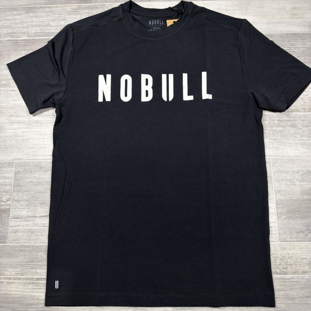 NOBULL Men's Medium NOBULL V2 Slim Black T-Shirt Workout Training Gym NWT